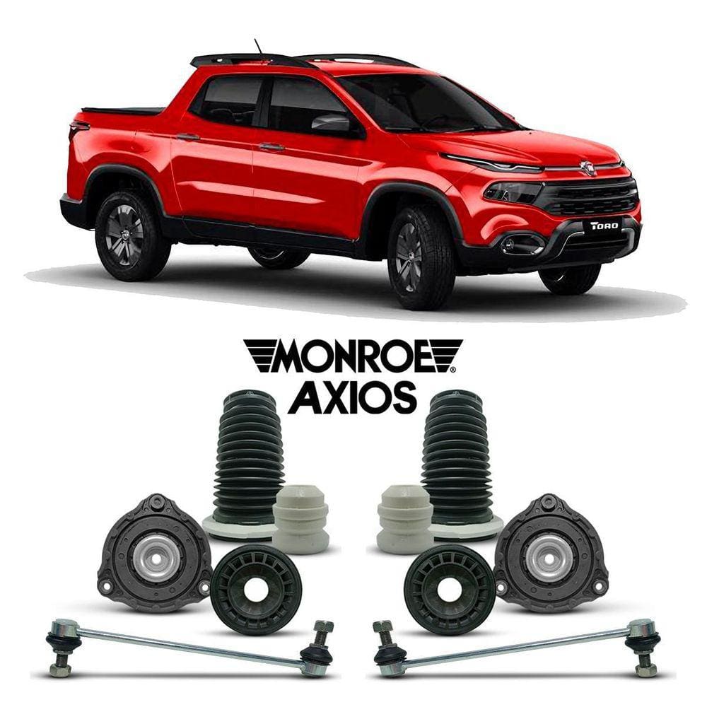 Par Kit Batente Suspensão Dianteira Fiat Toro 2016 Até 2020