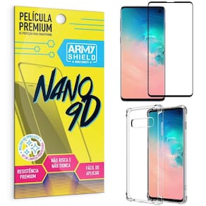 Capinha Samsung S10 Anti Shock + Película Nano Cerâmica 9D