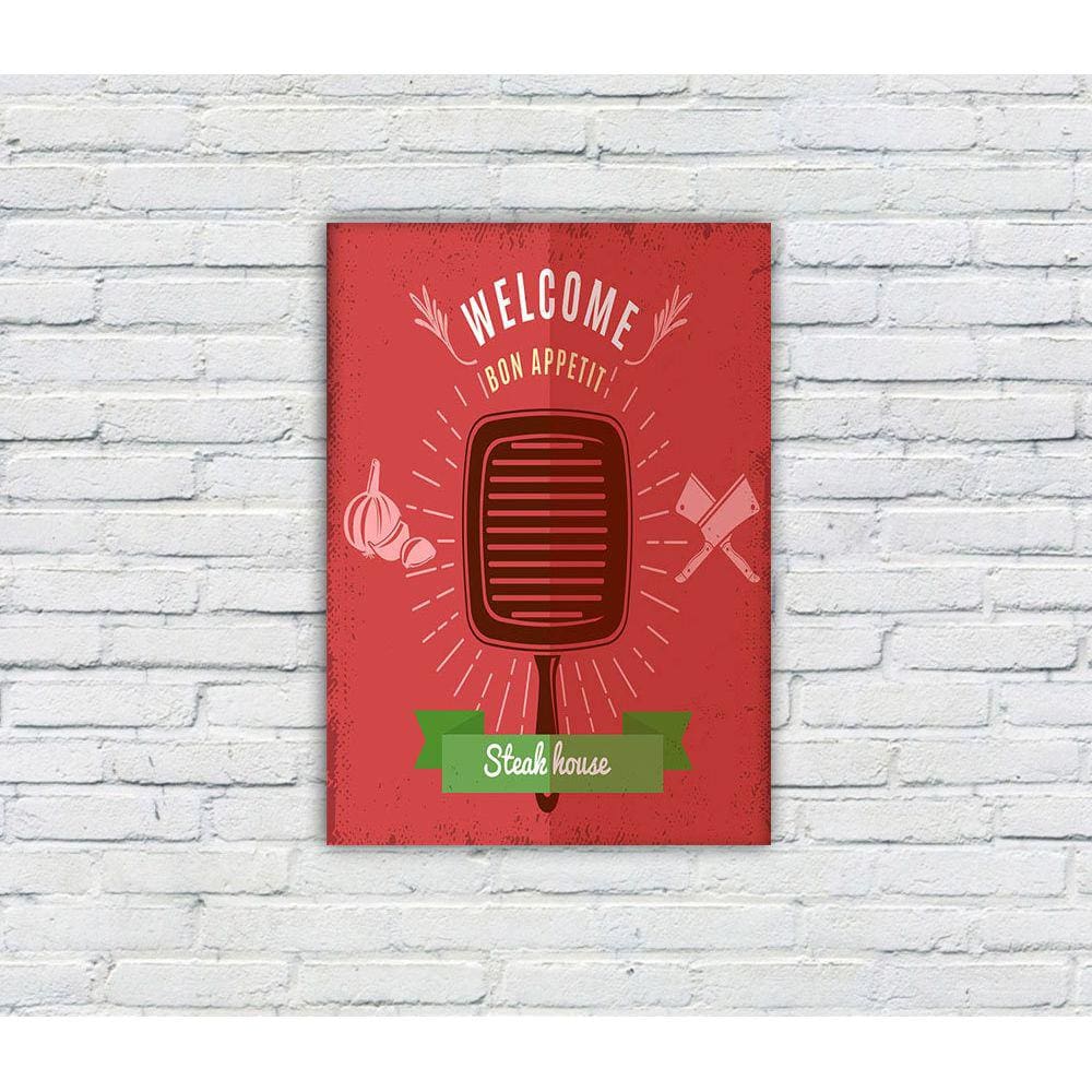 Placa Decorativa MDF Cantinho do Churrasco 24