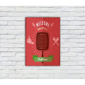 Placa Decorativa MDF Cantinho do Churrasco 24