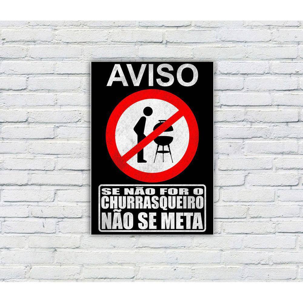 Placa Decorativa MDF Cantinho do Churrasco 09