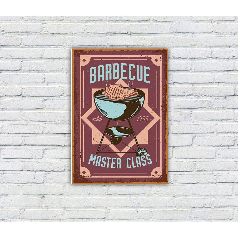 Placa Decorativa MDF Cantinho do Churrasco 07