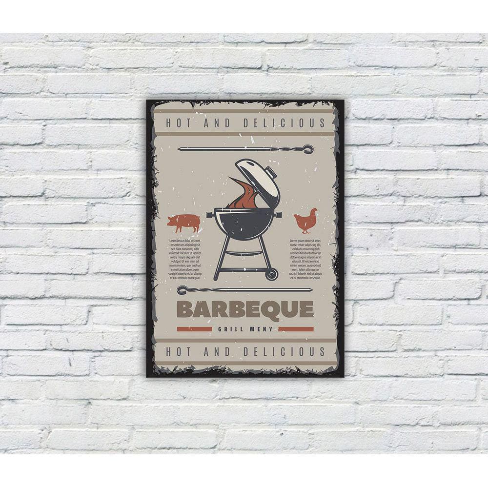 Placa Decorativa MDF Cantinho do Churrasco 12