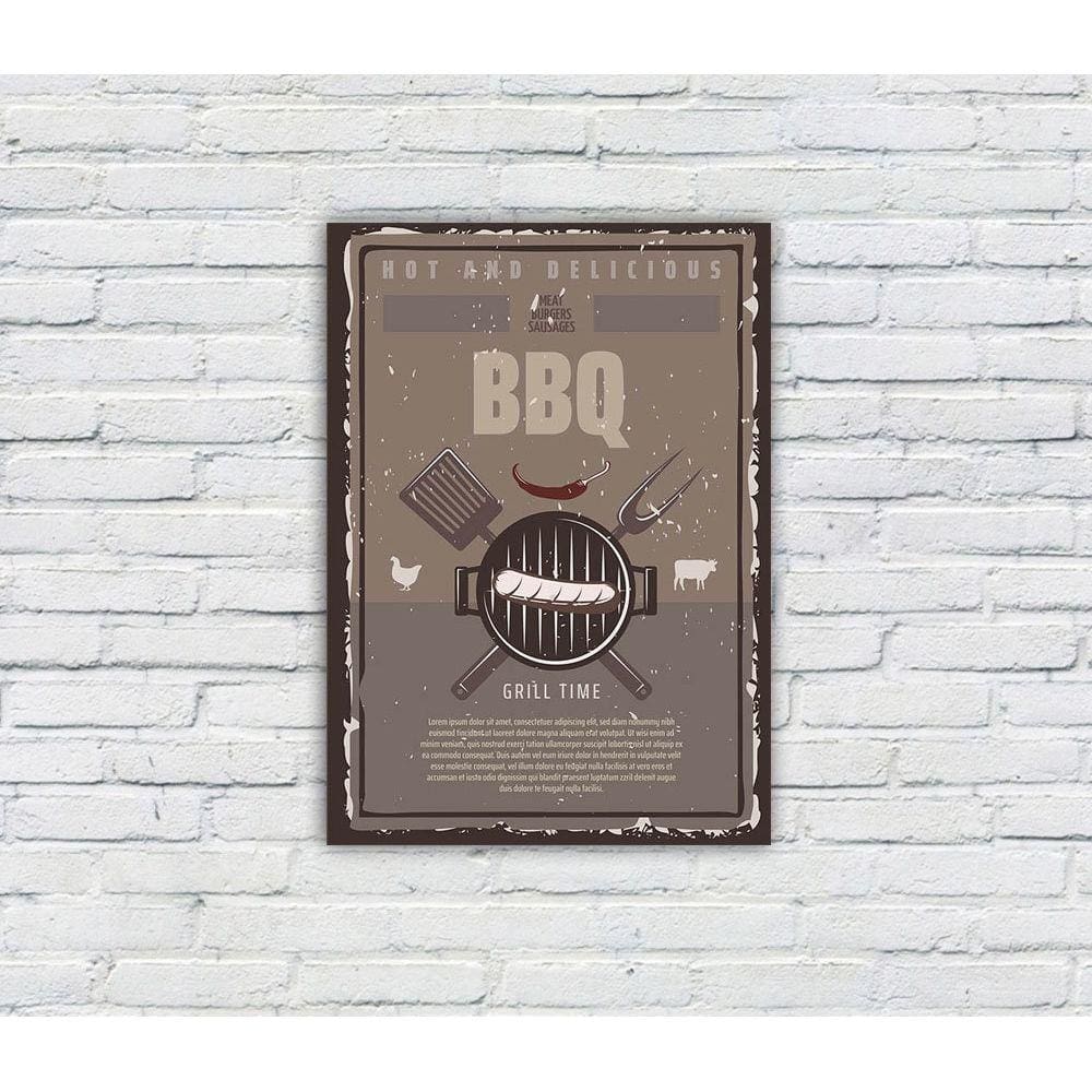 Placa Decorativa MDF Cantinho do Churrasco 14