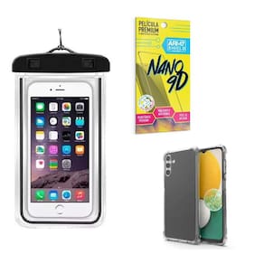 Capinha Samsung A13 5G + Capa Prova Dágua + Película Nano 9D