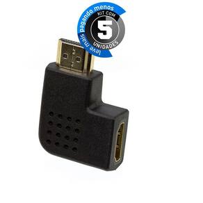 Adaptador 90 Graus Ponta Hdmi - Kit Com 5