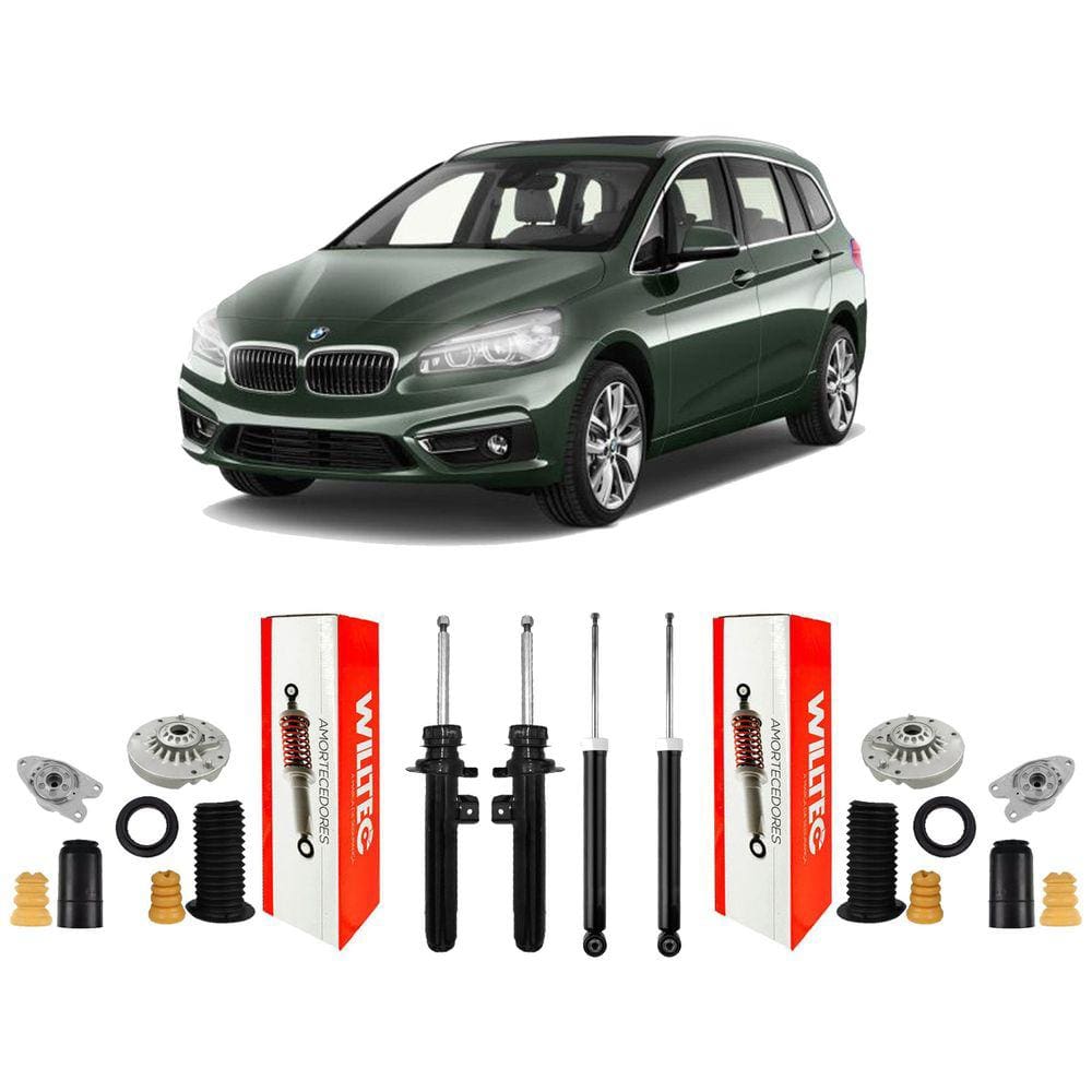 4 Amortecedores Kit Batente Bmw 225I Active Tourer 2015 2016