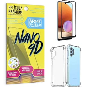 Capa Samsung A32 4G Anti Shock + Película Nano Cerâmica 9D