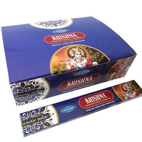 Incenso Massala Krishna Atrativo Bem Estar Kit 3 Unidades