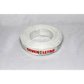 Fios Elétricos Antichamas Flexíveis 6mm 100m Seven Branco