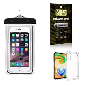 Capa A Prova D`Água Samsung A14 + Anti Shock + Película 3D