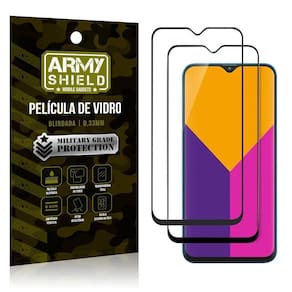 Kit 2 Películas Vidro Blindada 3D Full Cover Galaxy M10