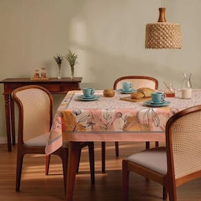 Toalha De Mesa Retangular 8 Lugares 155X250M Coral