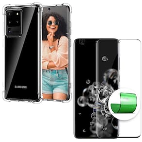 Capa Capinha + Película 9D Samsung S20 Ultra