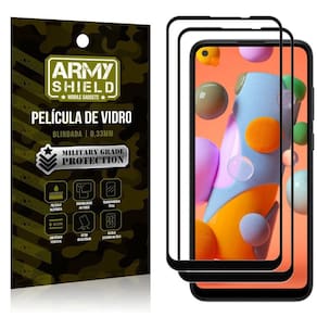 Kit 2 Películas Vidro Blindada 3D Full Cover Galaxy A11