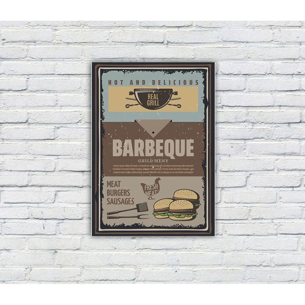 Placa Decorativa MDF Cantinho do Churrasco 06