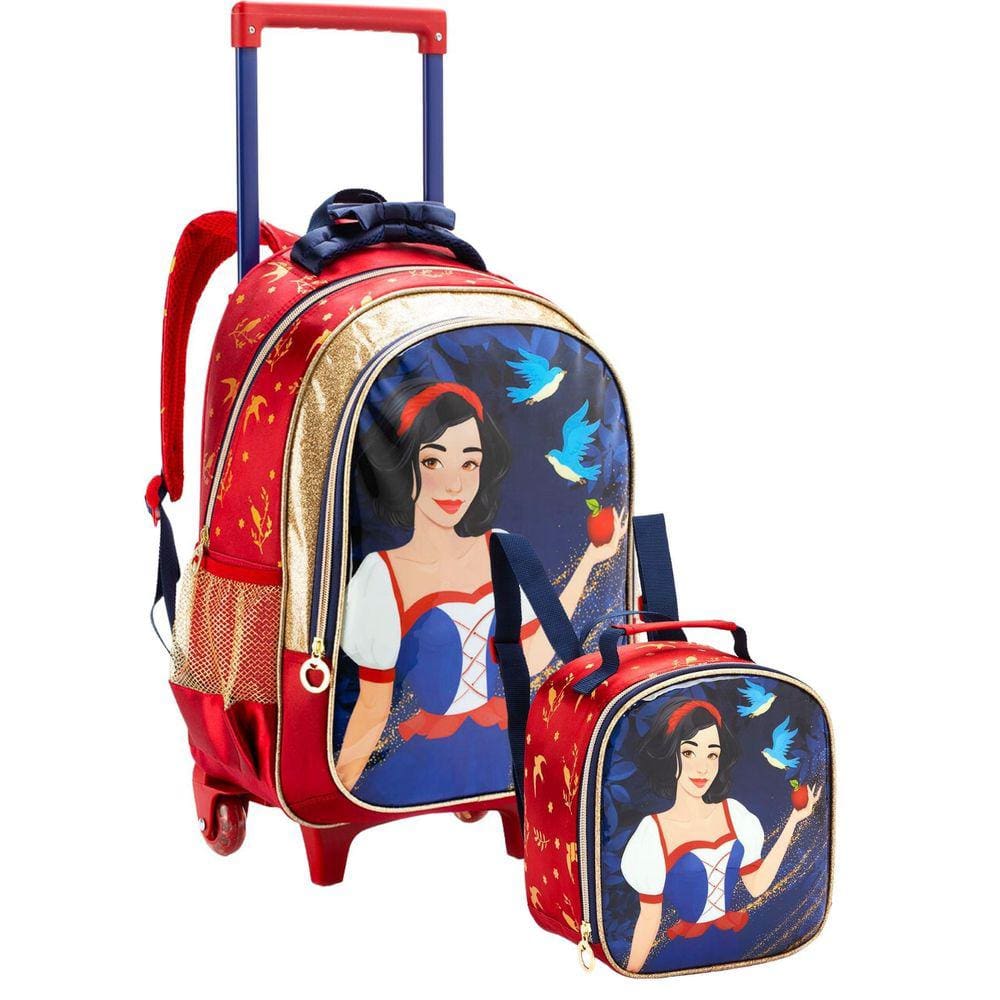 Conjunto Escolar Princesa Mochila + Lancheira Térmica