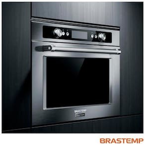 Micro-ondas de Embutir Brastemp Gourmand 40 Litros Inox com Sistema 3D e Sensor Cooking