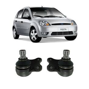 Kit 2 Pivô Bandeja Leque Dianteiro Ford Fiesta 2002 Até 2014