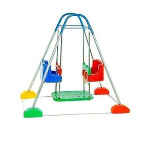 Jundbalanço Duplo Com Estrutura Azul Jundplay  3110
