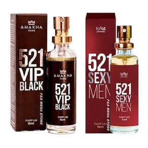 Kit Perfume Masculino 521 VIP e Sexy Men 15ml - Amakha Paris