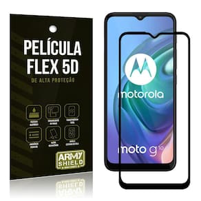 Película Flex Moto G10 Não Quebra Cobre a Tela Toda Blindada