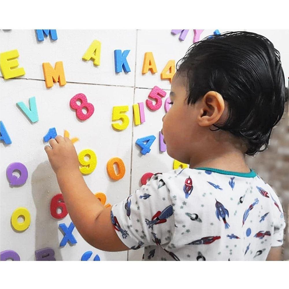 Letras E Números Brincando No Banho De Eva Educativo 77 Pçs