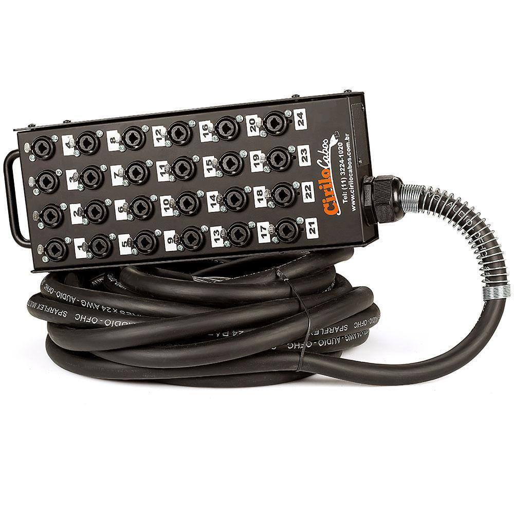 Medusa 24 Vias Com Conectores Combo - 20 Mt