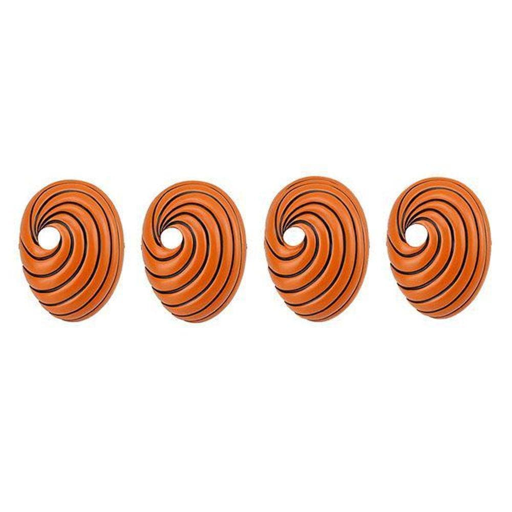 Kit 4 Máscara Anime Naruto Tobi Obito Uchiha Akatsuki