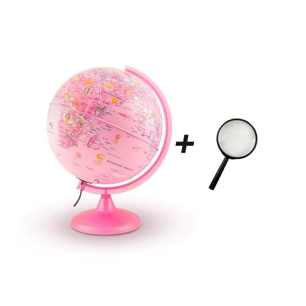 Kit Globo Pinkzoo Tecnodidatica Lâmpada Led E Imagens