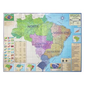 Mapa Brasil Regional Nossa Terra População E Pib Hino