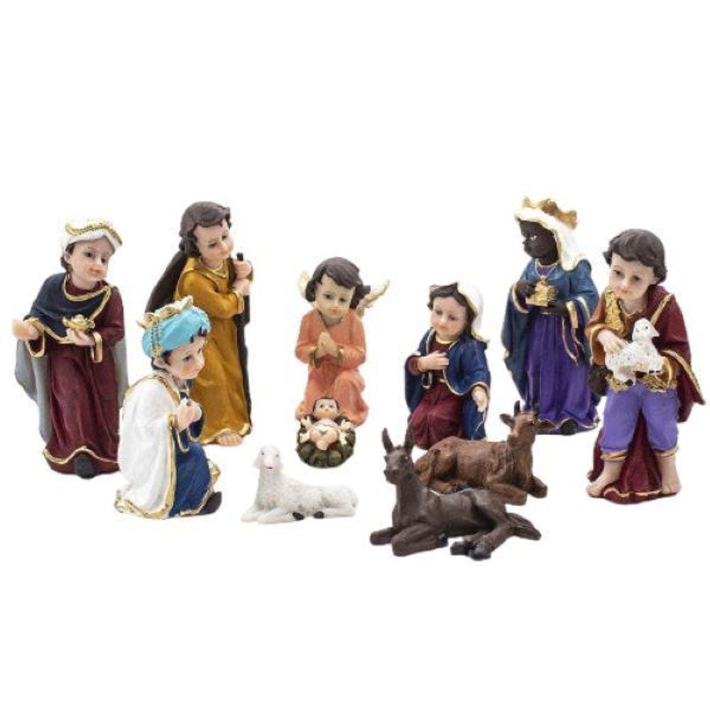 Presépio Infantil Resina 11 Peças 13 Cm