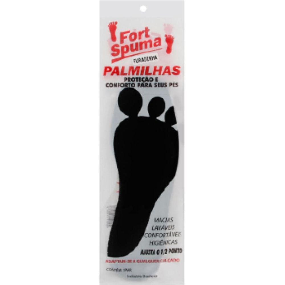 Palmilha Espuma Eva Ventilada- Preta- Ajuste- Tam 47