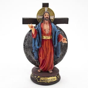 Imagem Santa Chagas Jesus Importado Resina 13 Cm
