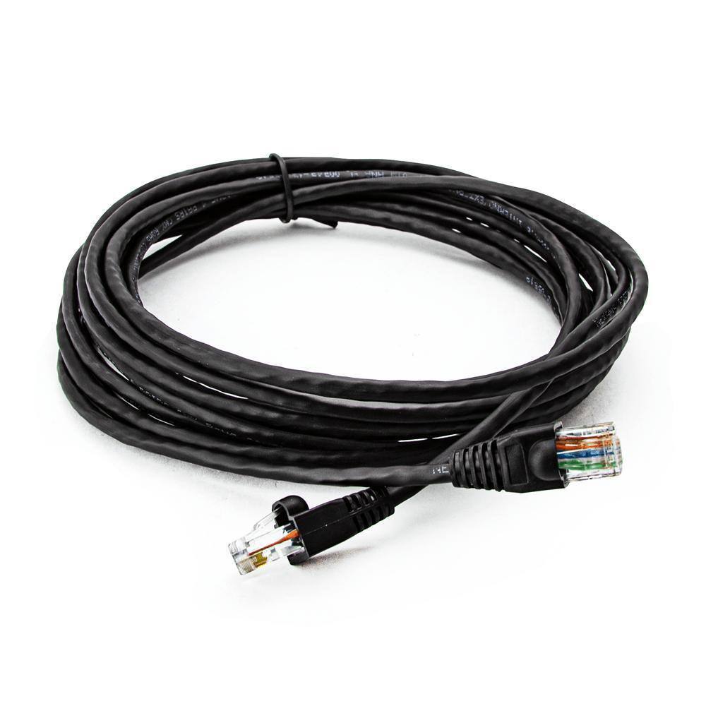 Cabo De Rede Nexans Cat5E Montado Preto - 100 Metros