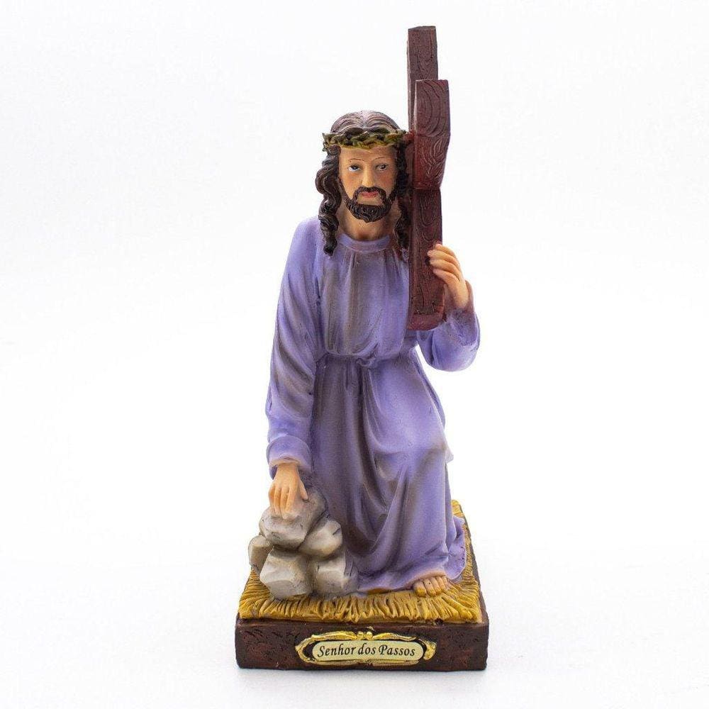 Imagem Senhor Bom Jesus Dos Passos Importada Resina 20 Cm