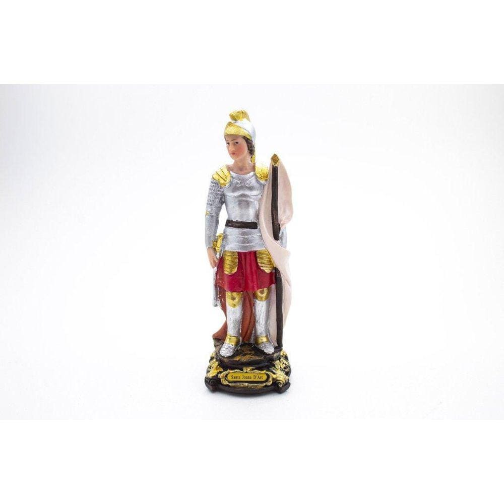 Imagem Santa Joana D`Arc Importada Resina 15 Cm