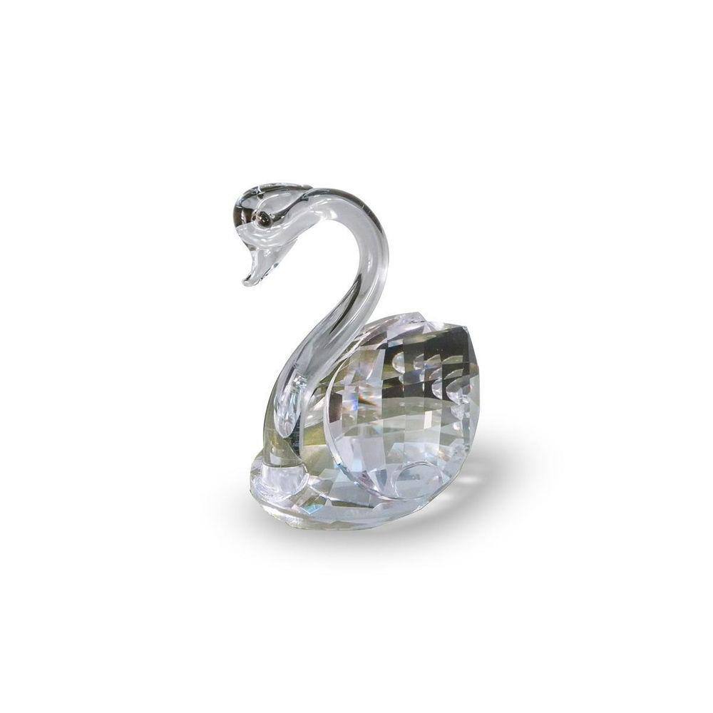 Estatueta Cisne de Vidro Cristal 6,5x6x4,5cm