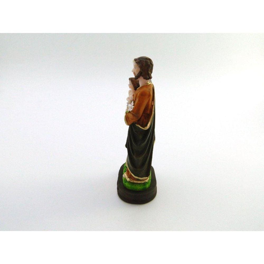 Imagem Sagrada Família Resina 15 Cm