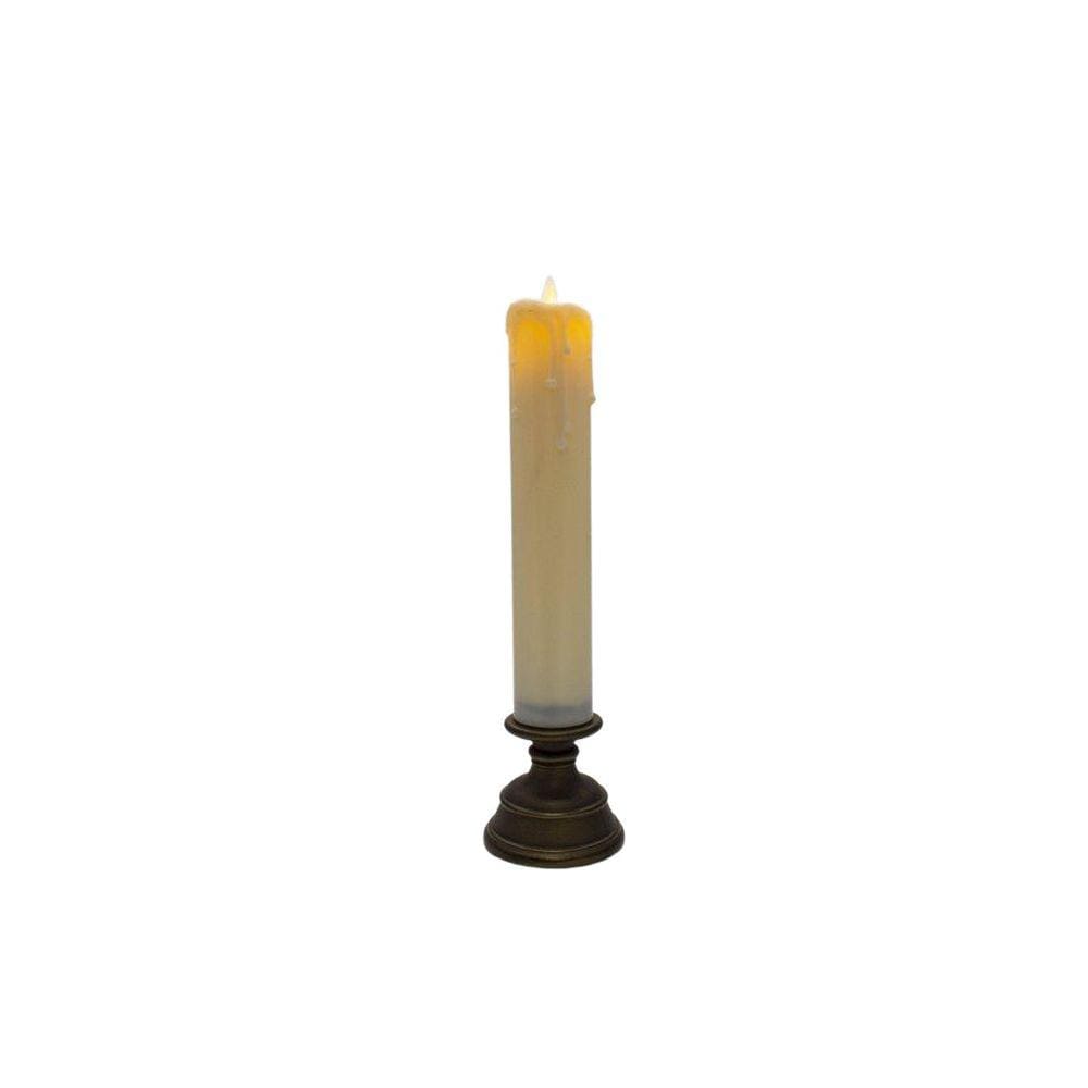Vela Eletrônica Castiçal Artificial Plástico 29 Cm