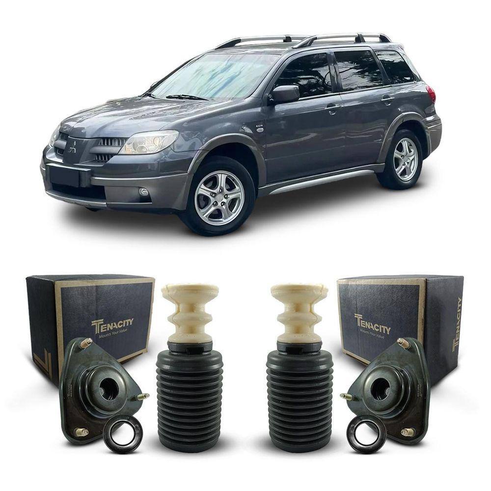 2 Kit Batente Coxim Dianteiro Mitsubishi Airtrek 2003 A 2008