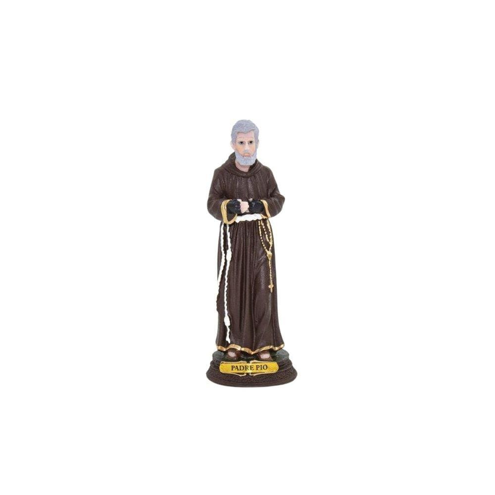 Imagem São Padre Pio Resina 15 Cm