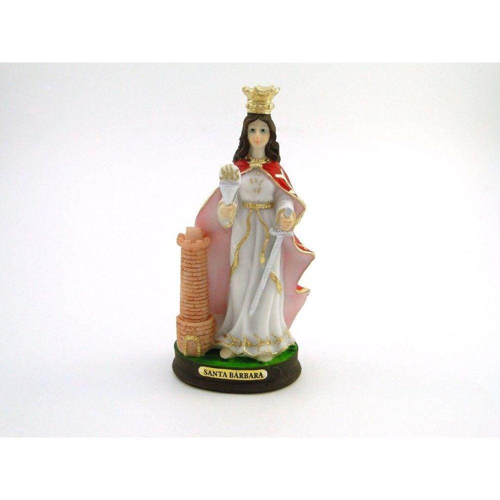 Imagem Santa Bárbara Resina 15 Cm