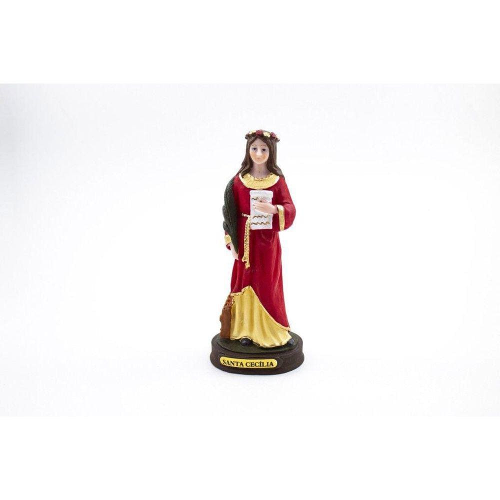 Imagem Santa Cecília Resina 14 Cm