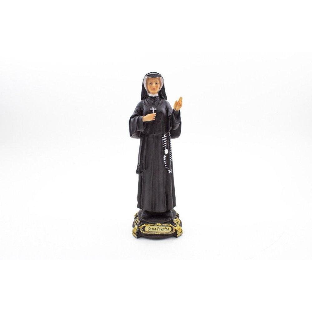 Imagem Santa Faustina Importada Resina 20 Cm