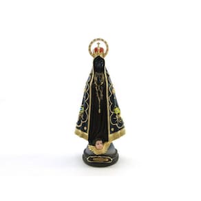 Imagem Nossa Senhora Aparecida Com Arco Resina 30 Cm