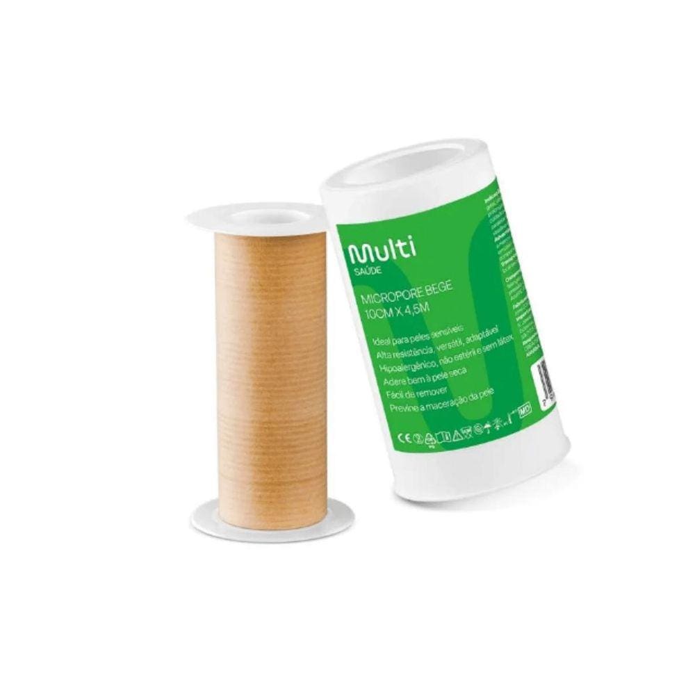 Fita Adesiva Micropore Saúde 10x4,5cm Bege