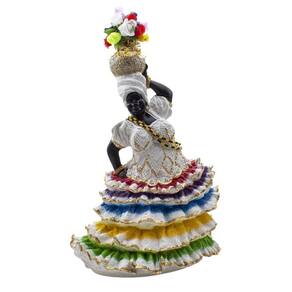 Imagem Baiana Lavagem Do Bonfim Luxo Cor Oxumaré Resina 30