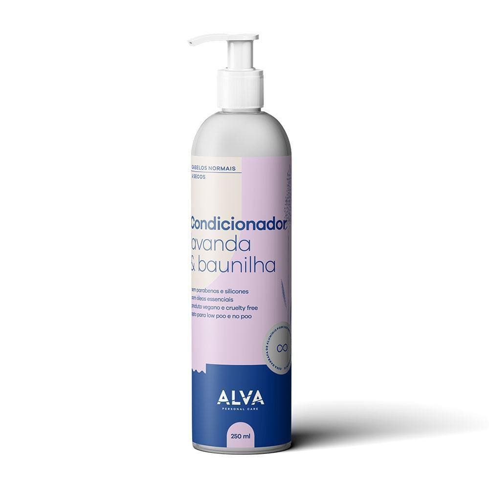 Kit 2X: Condicionador Vegano Lavanda E Baunilha Alva 250Ml