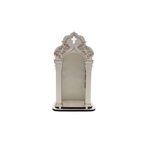 Oratório Capela Com Janela Branco Mdf 27 Cm